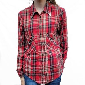 Zara Studded Flannel